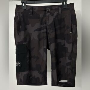Fox Racing Black Camo Hybrid Cargo Shorts